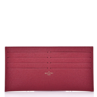 Louis Vuitton Calfskin Felicie Card Holder Insert Fuchsia 1 of 6