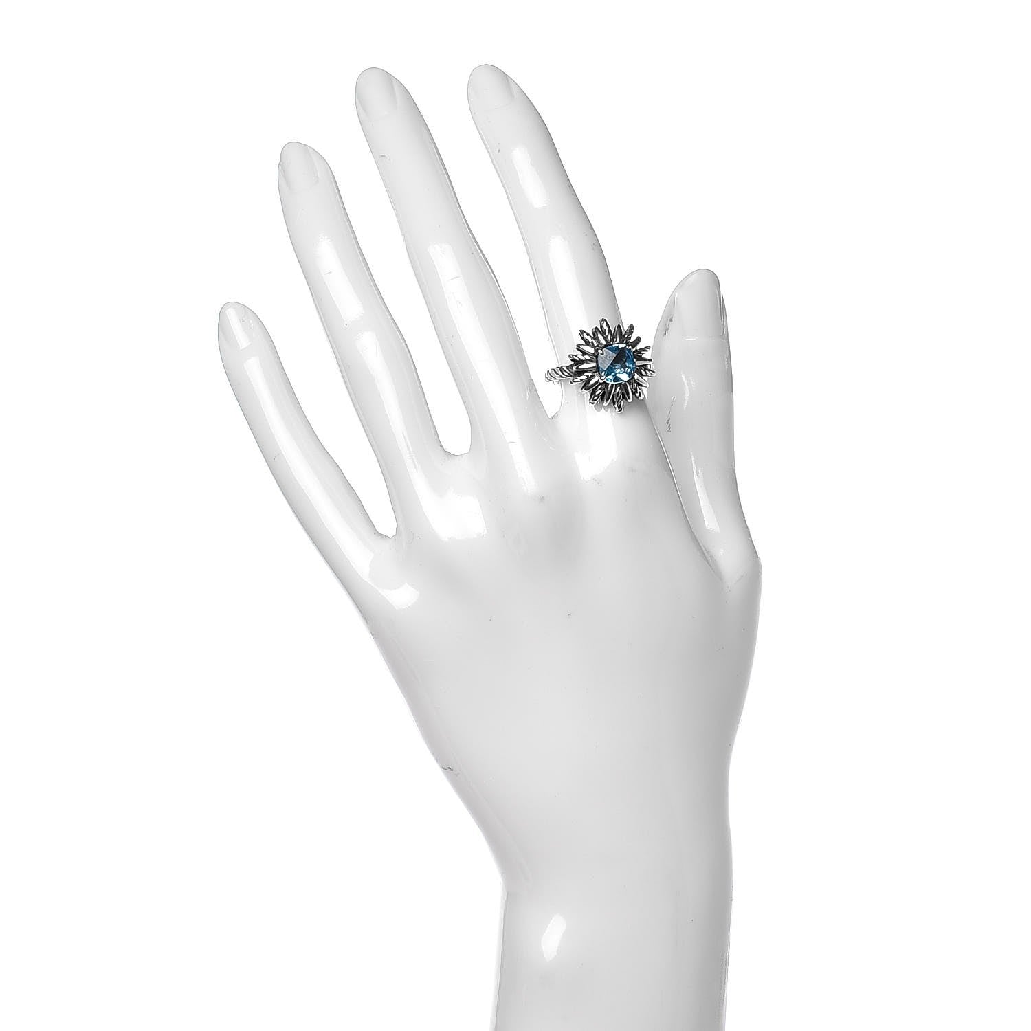 David Yurman Sterling silver Blue Topaz Starburst Ring 50.6 5.5 2 of 4
