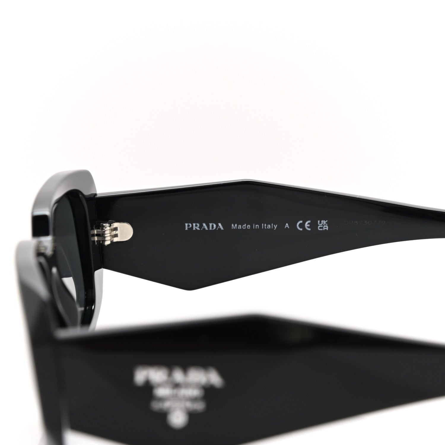 Prada Acetate Symbole Sunglasses SPR 17W Black 7 of 8