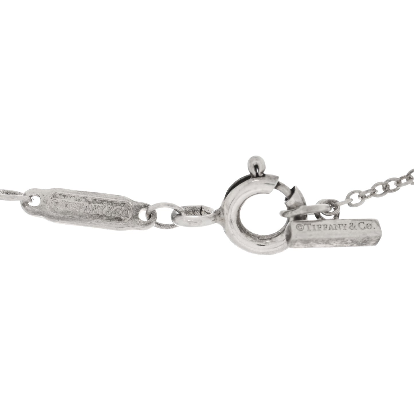 Sterling Silver Large T Smile Pendant Necklace