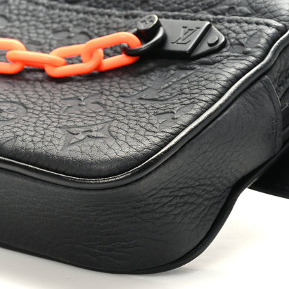 Louis Vuitton Taurillon Monogram Uniformes Solar Ray Soft Pochette Volga Belt Bag Black 7 of 7