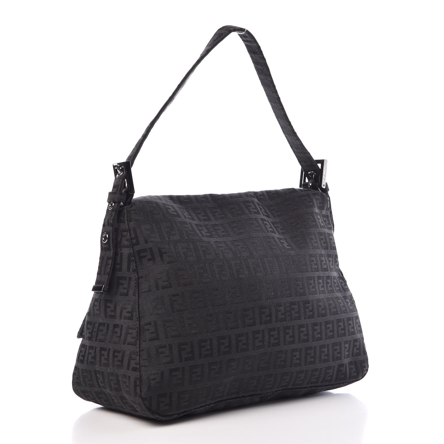 Fendi Zucchino Mama Baguette Black 3 of 6