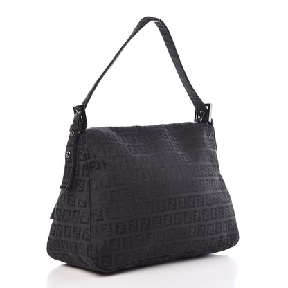 Fendi Zucchino Mama Baguette Black 3 of 6