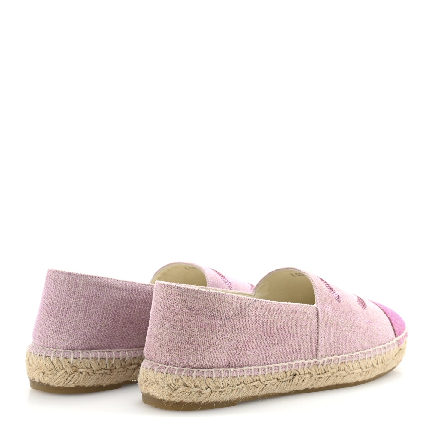 Toile Sequin CC Espadrilles 41 Pink Dark Pink