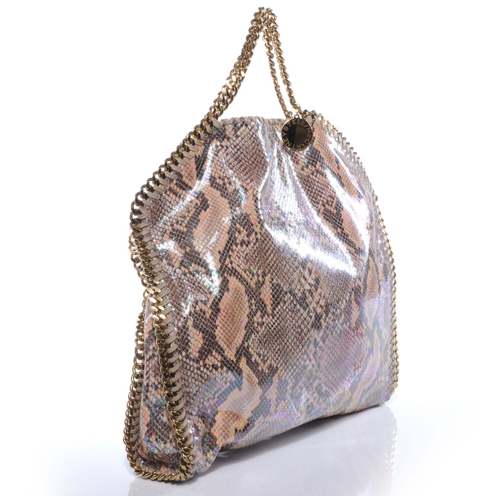 Stella McCartney Faux Python Large Oleographic Falabella Nude 3 of 8