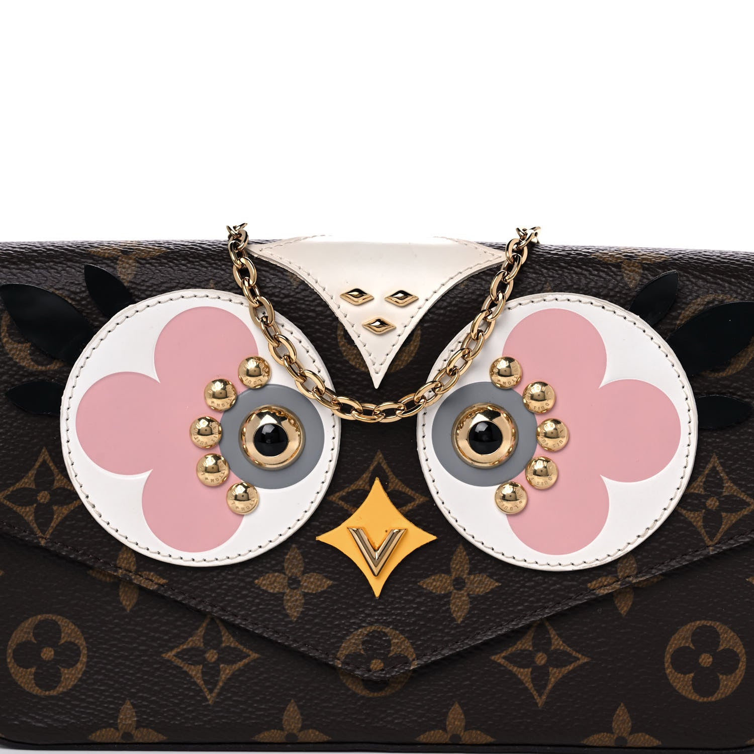 Louis Vuitton Monogram Lovely Birds Pochette Felicie Chain Wallet 13 of 19