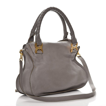 Chloe Calfskin Medium Marcie Satchel Cashmere Grey 4 of 14