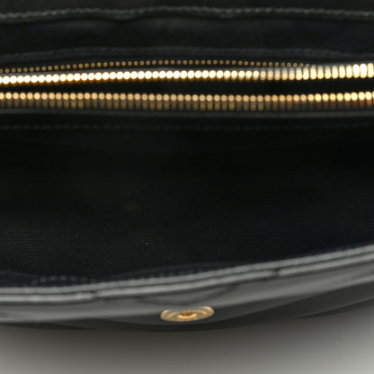 Saint Laurent Calfskin Y Quilted Monogram Medium Loulou Chain Satchel Black 5 of 8
