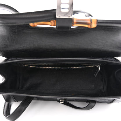 Gucci Monogram Bamboo Bullet Bag Black 5 of 14