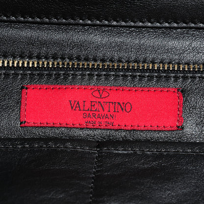 Valentino Garavani Vitello Medium Rockstud Tote Black 7 of 8