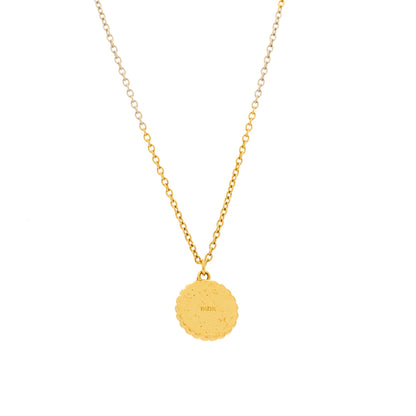 Christian Dior Metal Pearl CD Necklace Gold Black 4 of 6