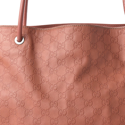 Gucci Guccissima Large Gifford Shopping Tote Soft Pink 10 of 10