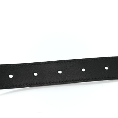 Gucci Calfskin Horsebit Skinny Belt 85 34 Black 4 of 4