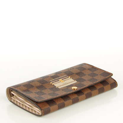 Louis Vuitton Damier Ebene Trunks and Locks Sarah Wallet 4 of 7