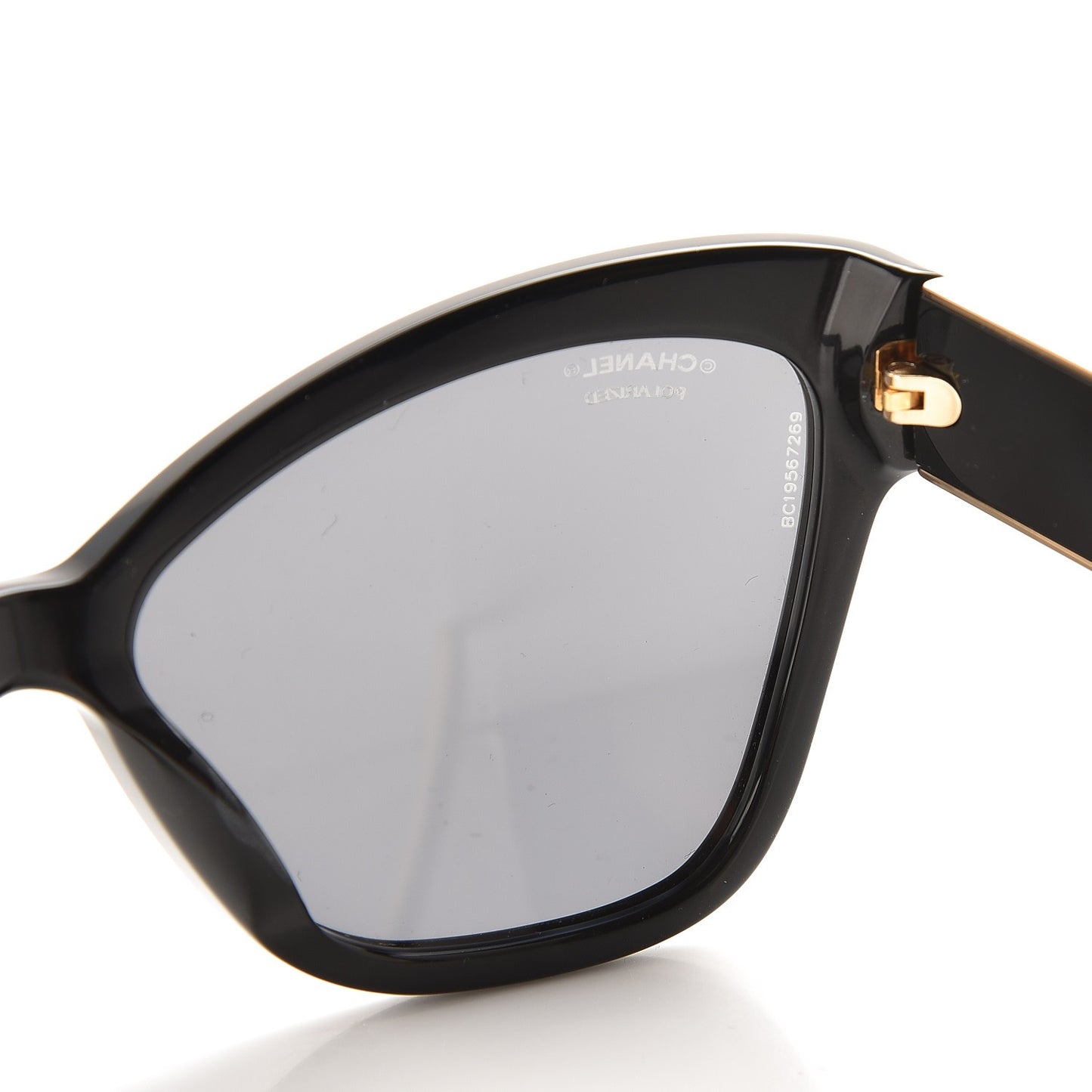 Acetate CC Cat Eye Sunglasses 5271-A Black