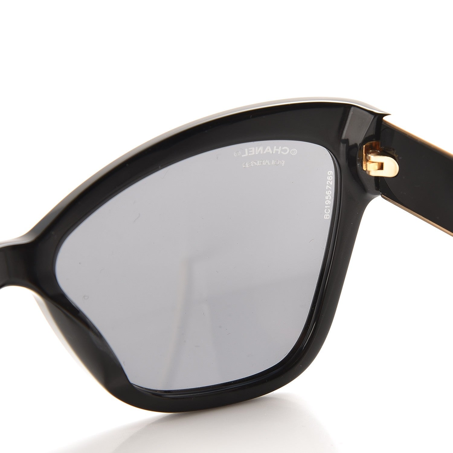 Chanel Acetate CC Cat Eye Sunglasses 5271-A Black 9 of 10