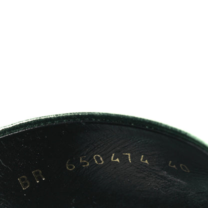 Saint Laurent Metallic Nappa La 16 Mule Sandals 40 Green 9 of 14