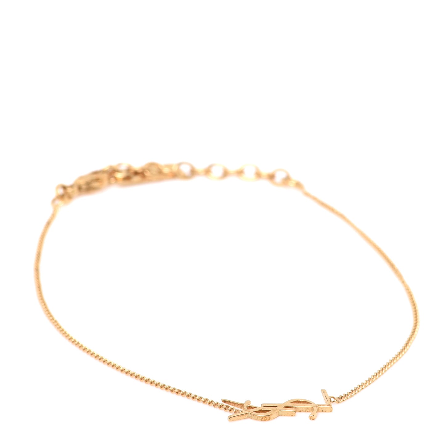 Brass Monogram Charm Bracelet