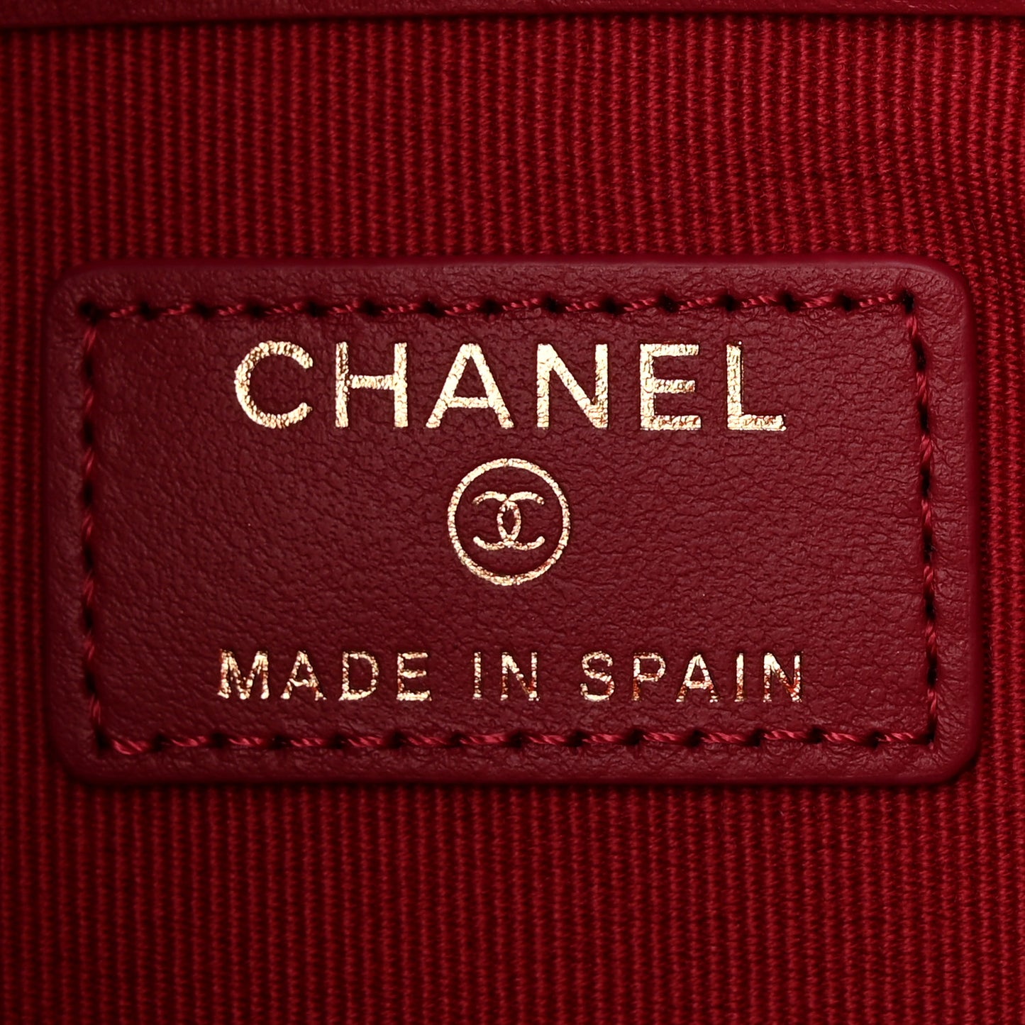 Goatskin Quilted Large Chanel 19 Pouch Black