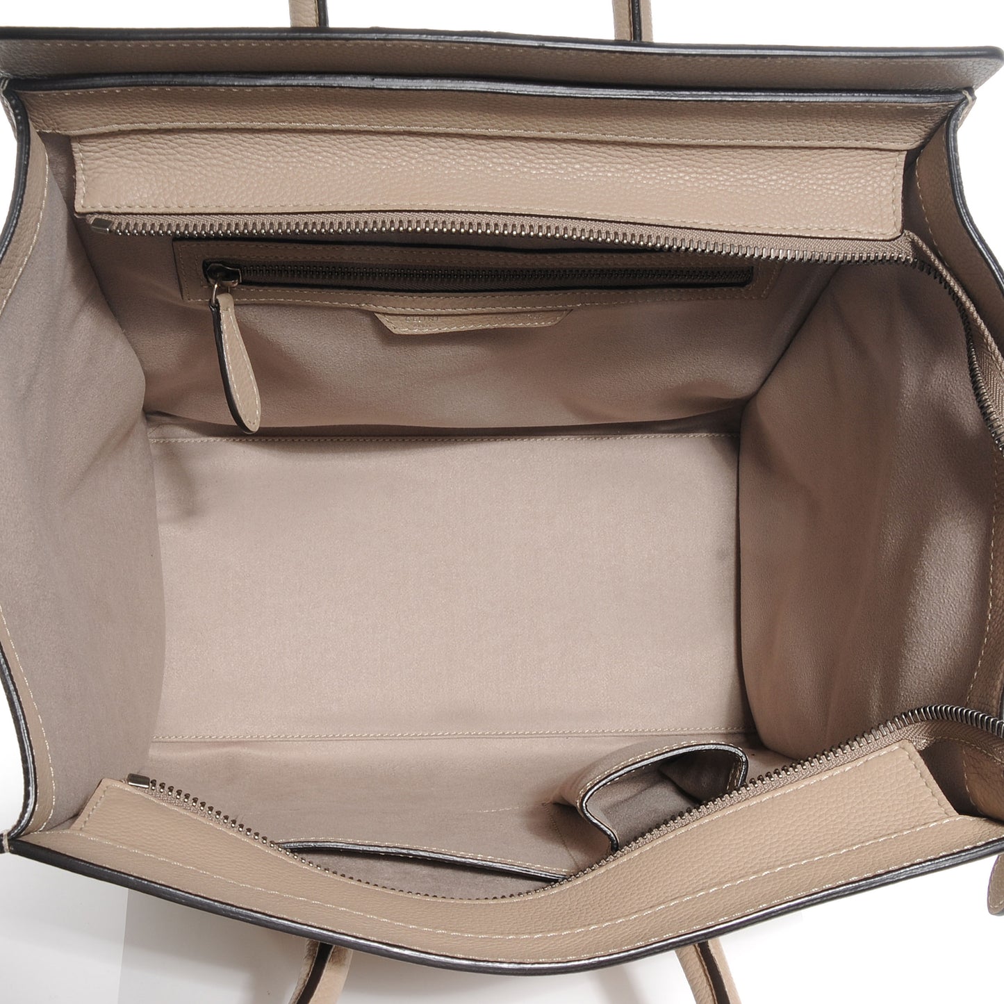 Drummed Calfskin Mini Luggage Dune