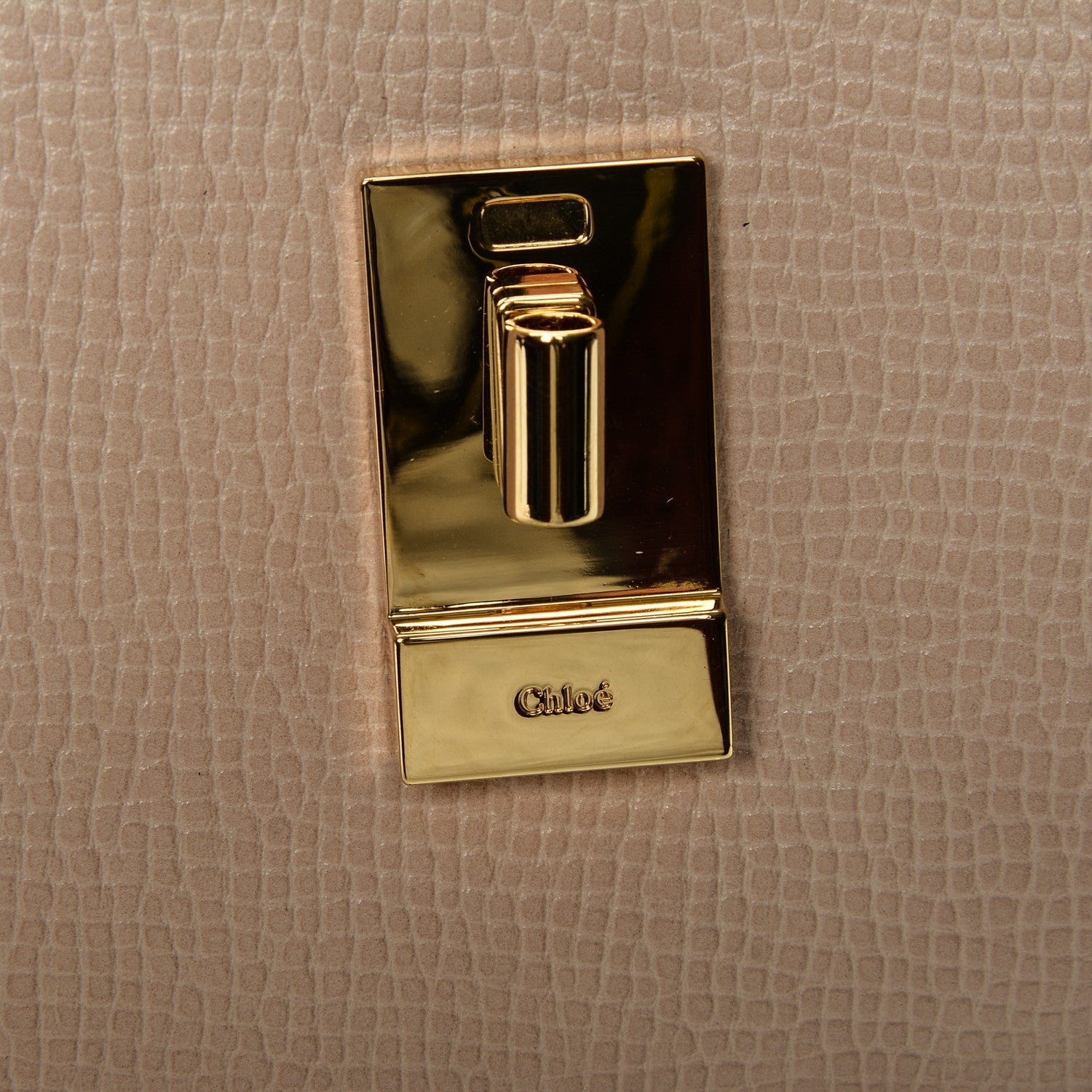 Chloe Grained Calfskin Lambskin Mini Bi-Color Drew Shoulder Bag Powder Beige Caramel 8 of 12