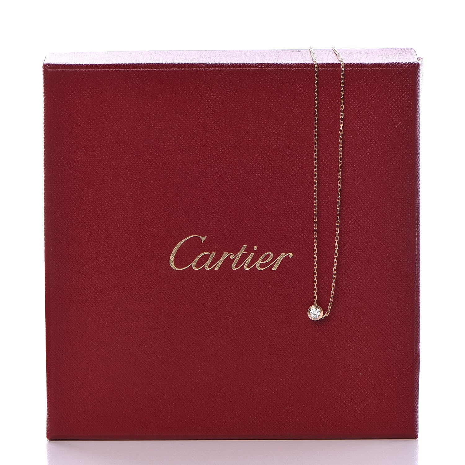 Cartier 18K Pink Gold Diamond LM D'Amour Pendant Necklace 7 of 7