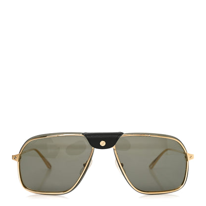 Cartier Metal Santos Dumont Screw Sunglasses CT0243S Gold Grey 2 of 7