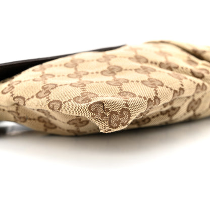 Gucci GG Monogram Double Pocket Belt Bag Dark Brown 9 of 10