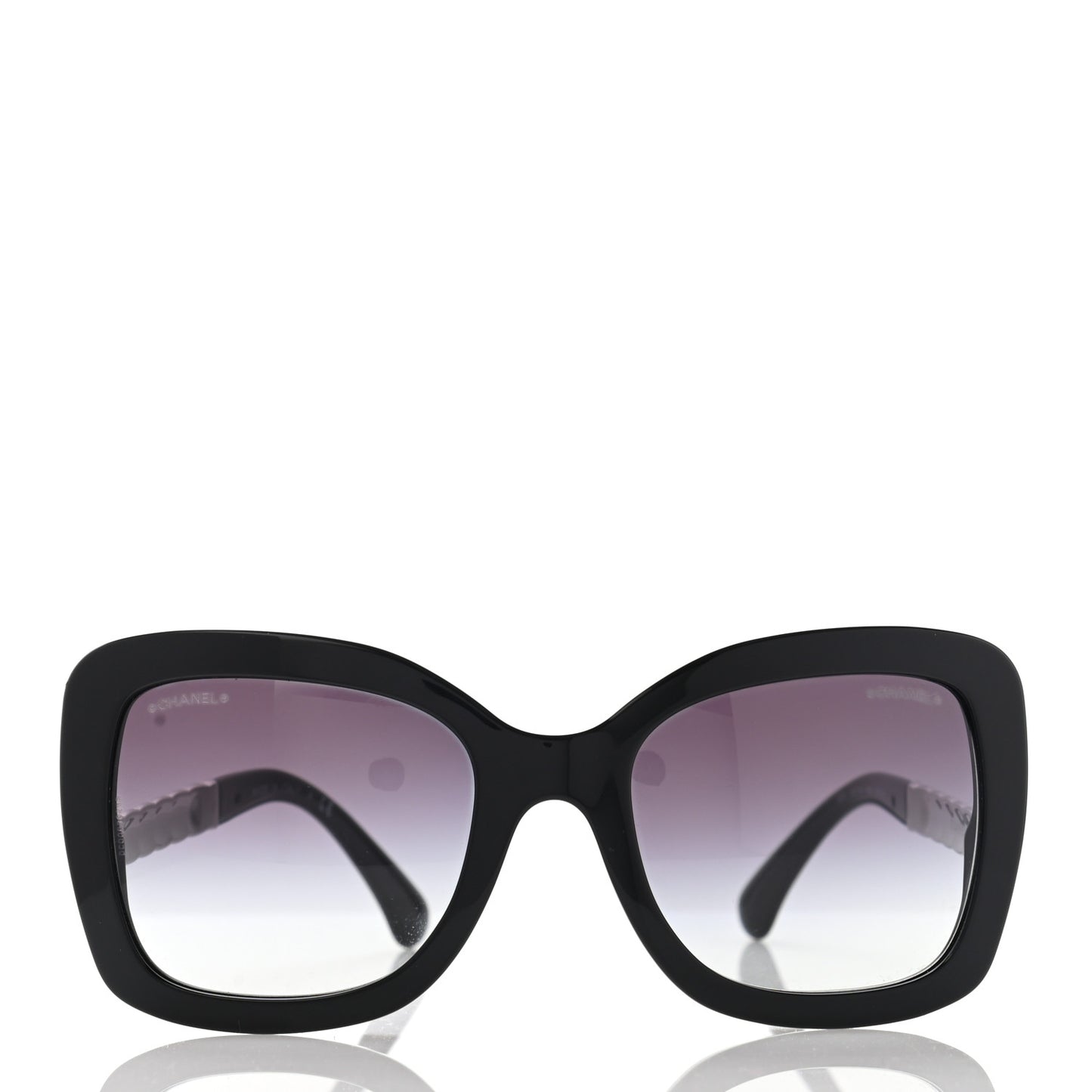 Acetate Spring Butterfly Sunglasses 5370 Black Silver