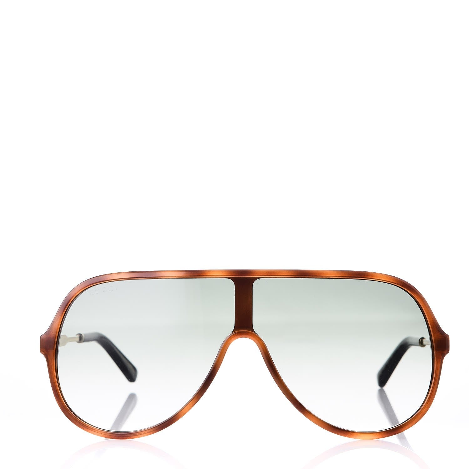 Gucci Shield Sunglasses GG0199S Tortoiseshell 2 of 8