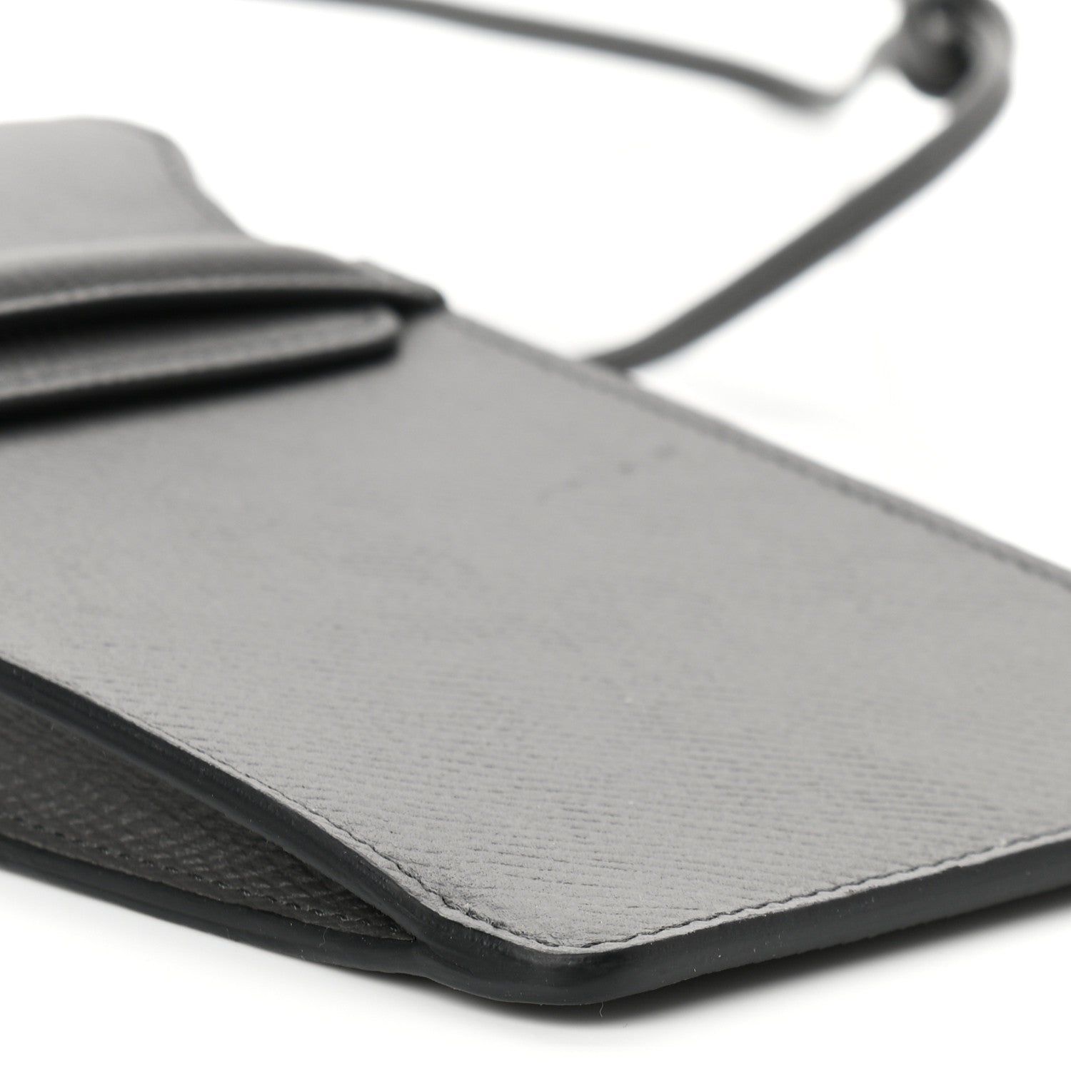 Celine Grained Calfskin Phone Pouch With Flap Grey 8 of 9