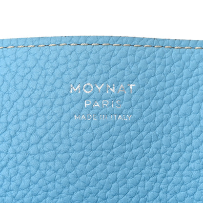 Moynat Taurillon Gex Calfskin Duo Vertical Reversible Tote Cannelle Azur 10 of 17