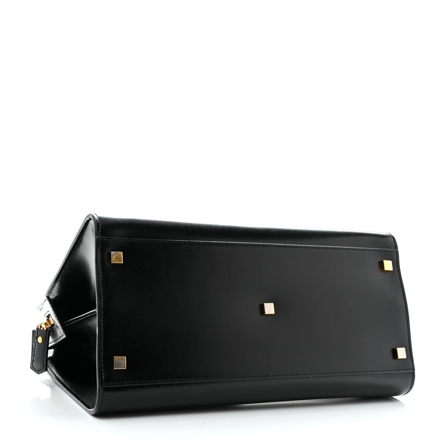 Saint Laurent Shiny Calfskin Medium Uptown Tote Black 3 of 14