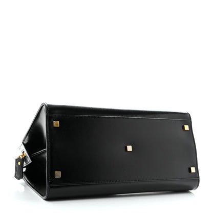 Saint Laurent Shiny Calfskin Medium Uptown Tote Black 3 of 14