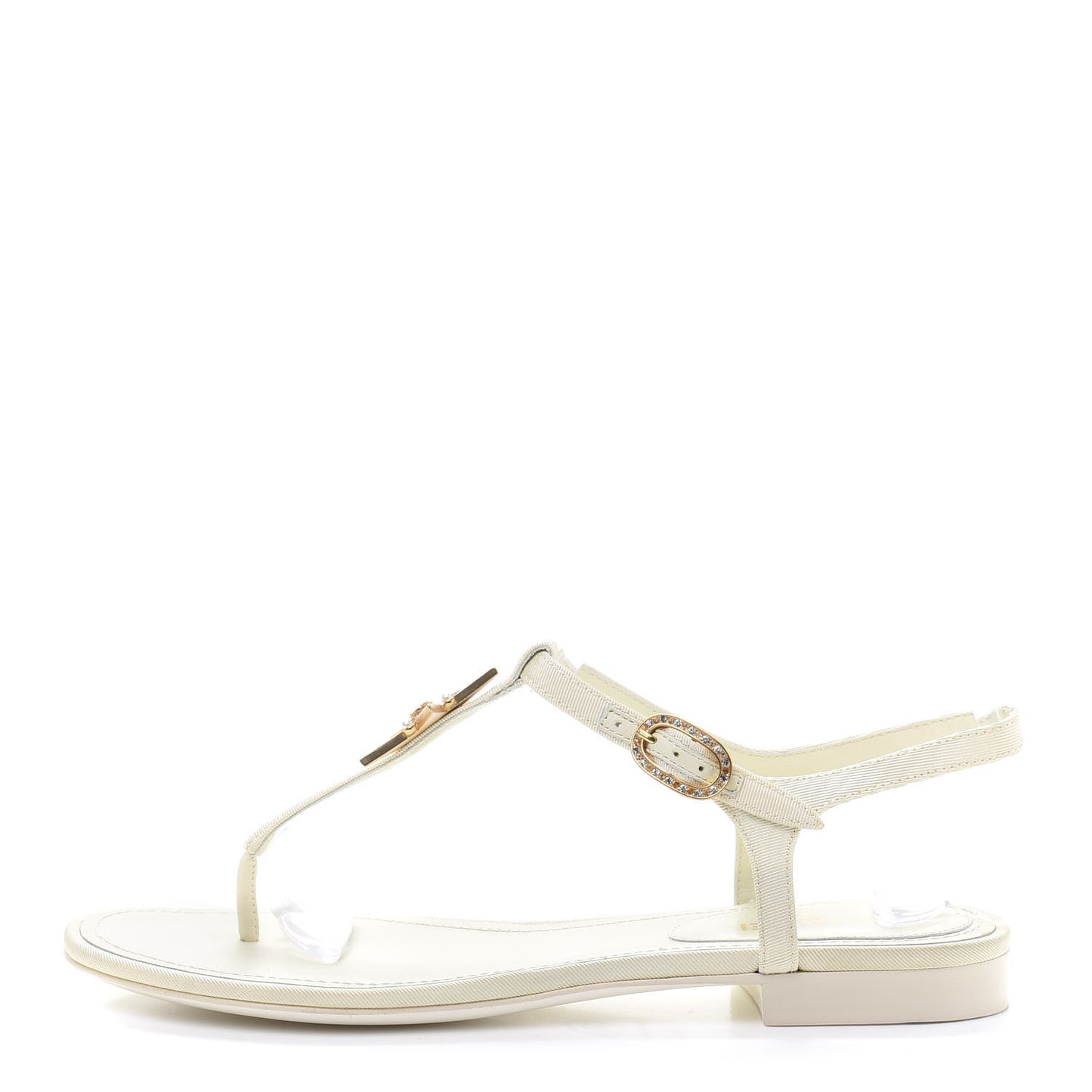 CC Star Thong Sandals 37 White