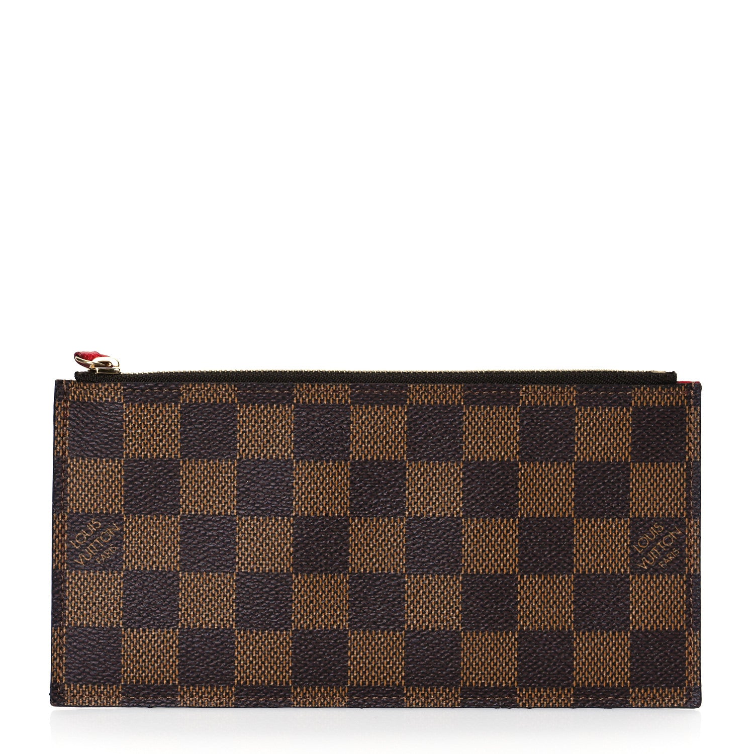 Louis Vuitton Damier Ebene Felicie Chain Wallet Zippered Insert 1 of 7