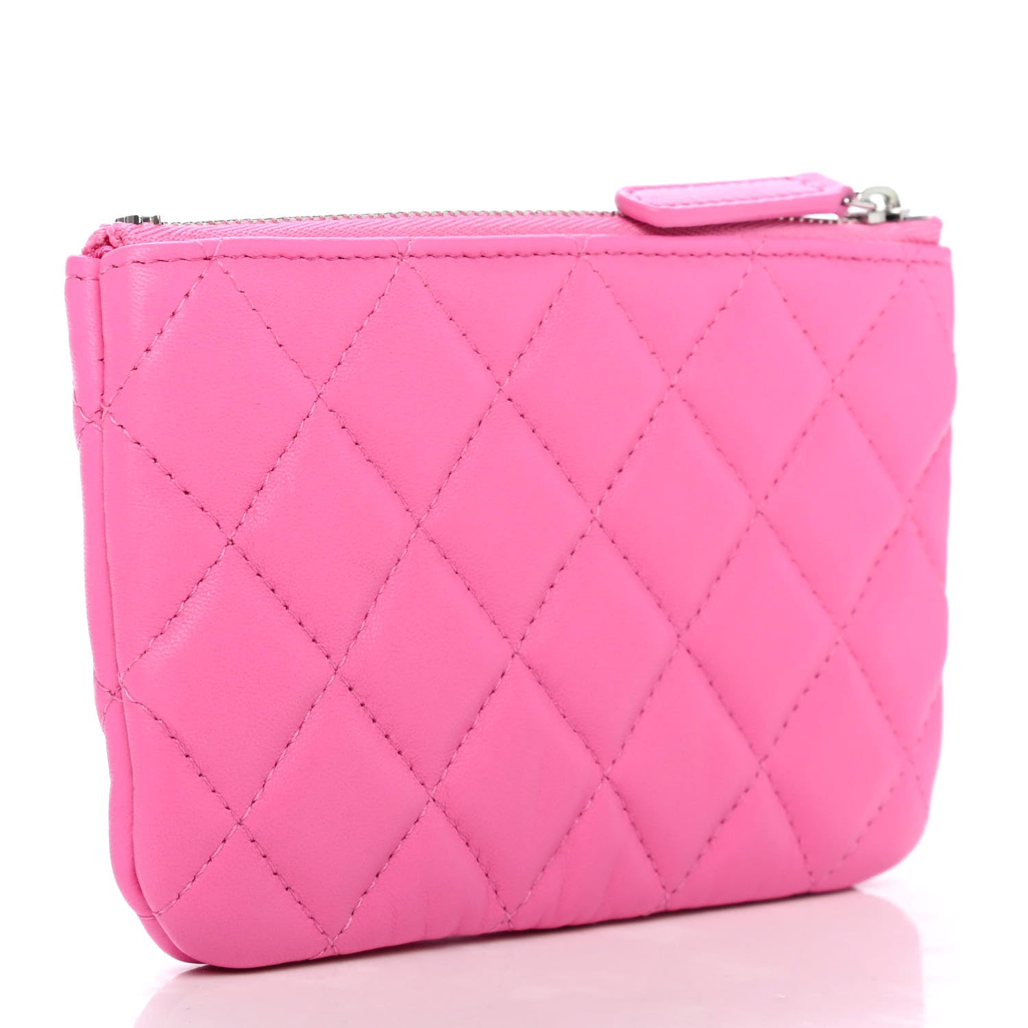 Chanel Lambskin Quilted Small Cosmetic Case Pink 2 of 4