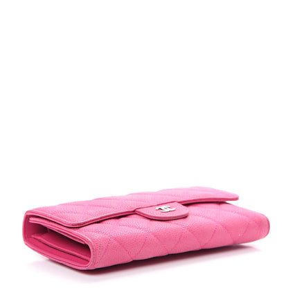 Chanel Iridescent Caviar Quilted Large Flap Wallet Pink 3 of 13