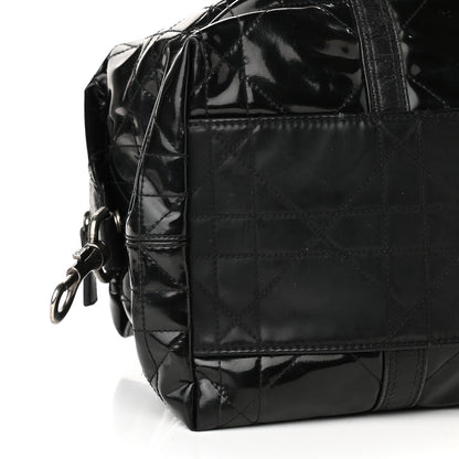Christian Dior Vinyl Cannage Duffle Black 8 of 11