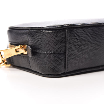Prada Saffiano Mini Camera Crossbody Bag Black 10 of 11