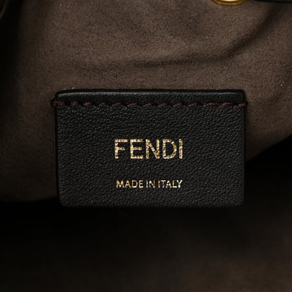 Fendi Vitello Liberty F is Fendi FF 1974 Embossed Mini Mon Tresor Bucket Bag Black 6 of 11