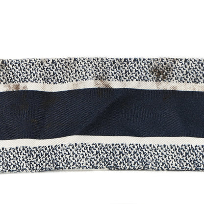 Christian Dior Silk Toile De Jouy Mitzah Scarf White 5 of 6