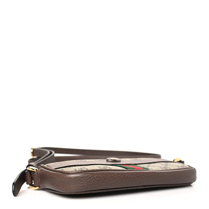 Gucci GG Supreme Monogram Web Mini Ophidia GG Bag Brown 4 of 11