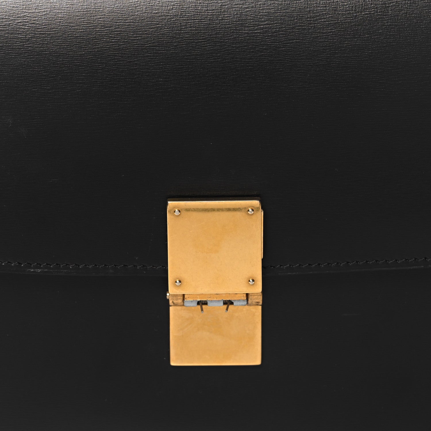 Celine Box Calfskin Medium Classic Box Flap Bag Black 8 of 12