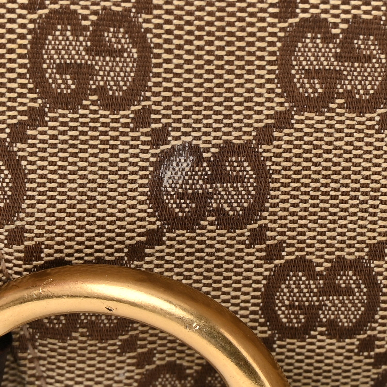 Gucci Monogram Horsebit Clutch Dark Brown 13 of 14