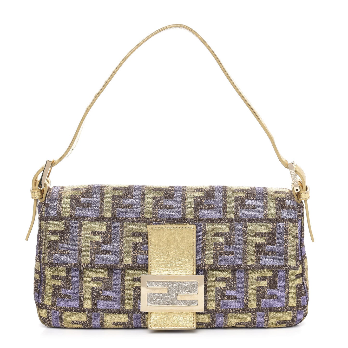 Metallic Lurex Zucca Baguette Gold Multicolor