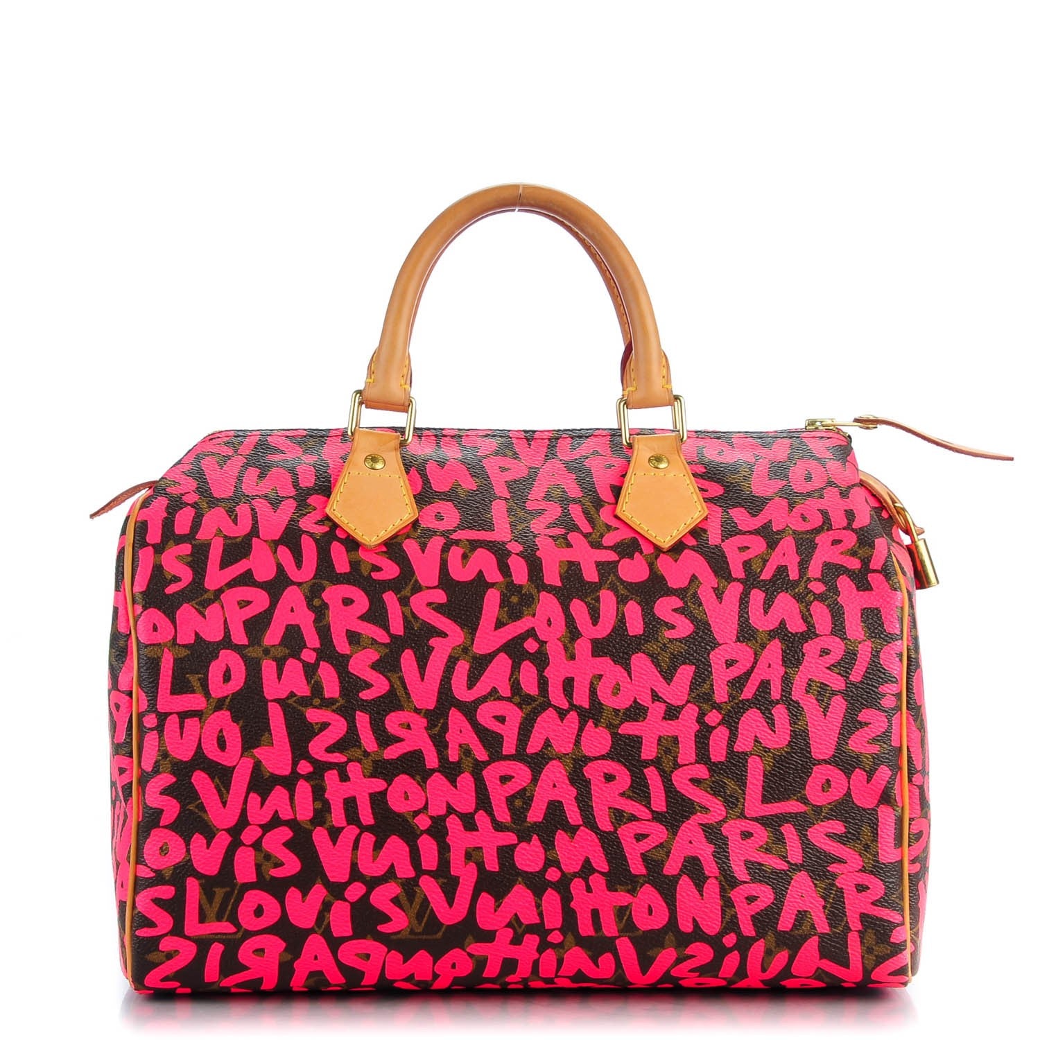 Louis Vuitton Monogram Graffiti Speedy 30 Fuchsia 1 of 8