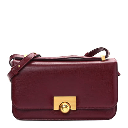 Bottega Veneta Calfskin Stamped Classic BV Bag Dark Red 1 of 10