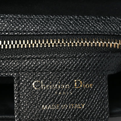 Christian Dior Grained Calfskin Saddle Bag Black 2 of 9