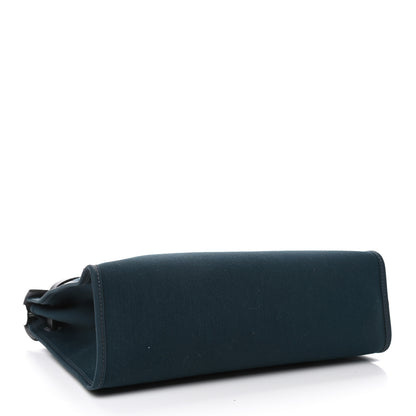 Hermes Toile Vache Hunter Herbag Zip PM 31 Bleu Nuit Bleu Ocean 3 of 4